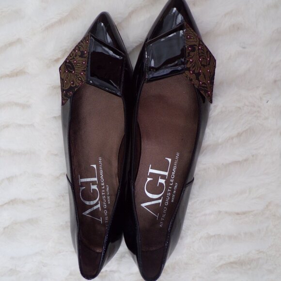 NWOT AGL italian leather 36 flats - Picture 5 of 12